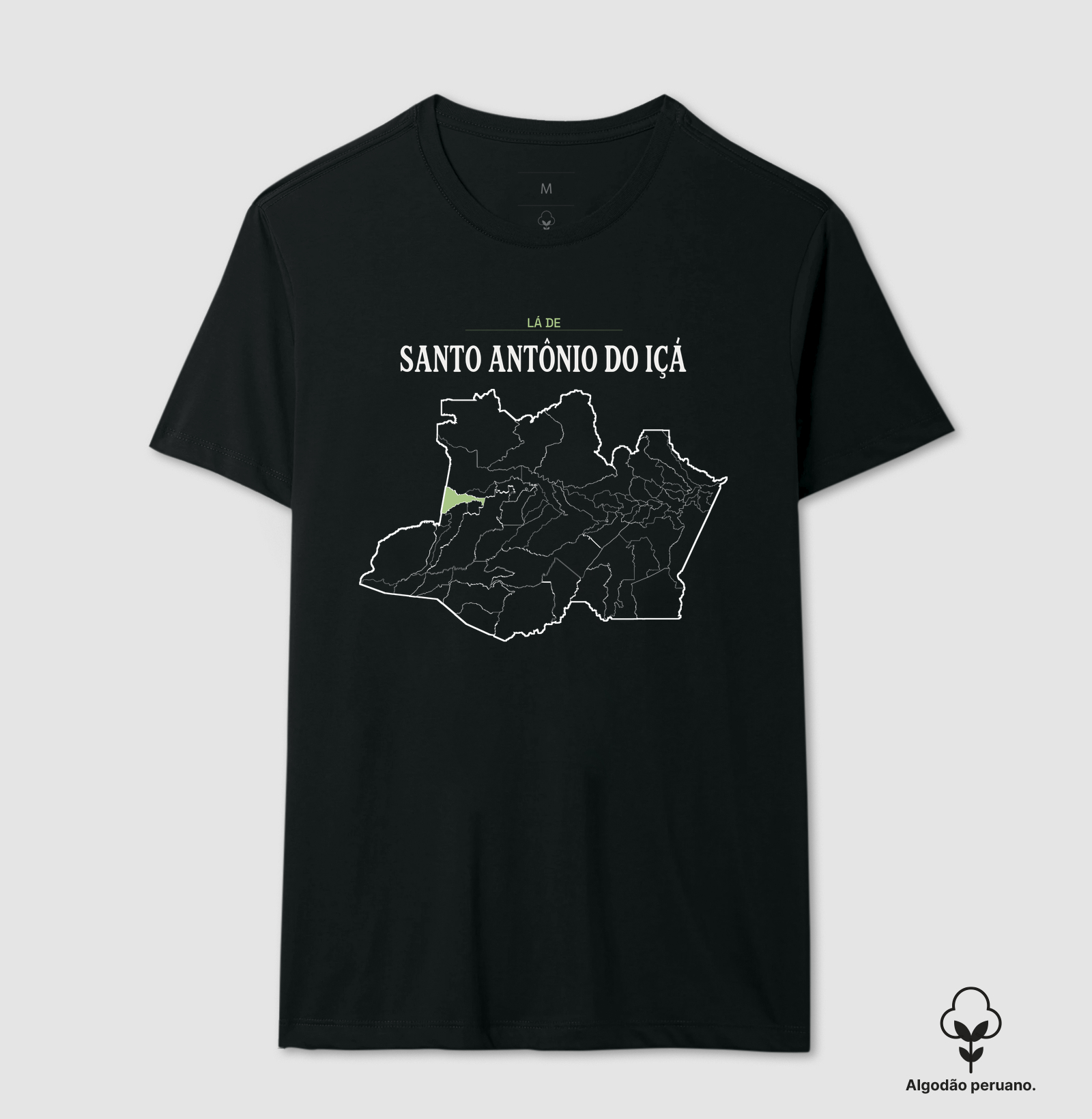 Santo Antônio do Içá | Território AM - Camiseta Algodão Peruano