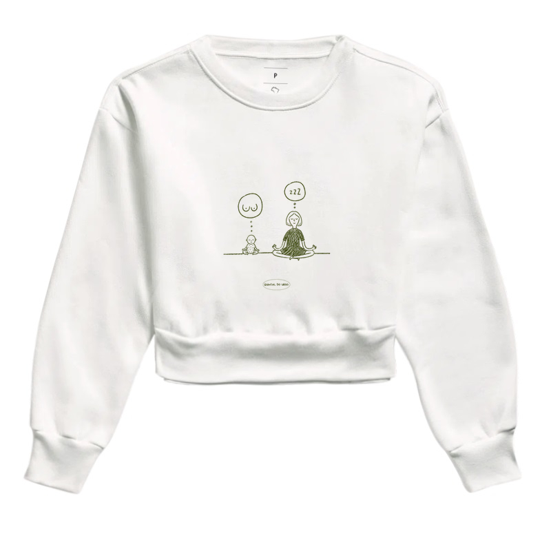 Camiseta pensamento de mãe, pensamento de bebê