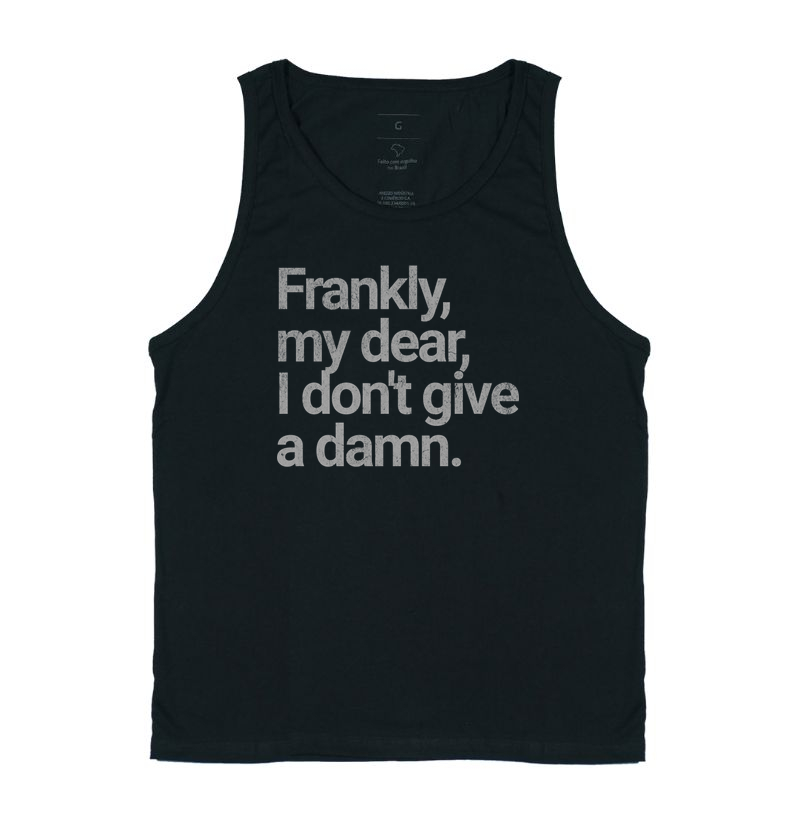 Frankly, my dear, I don't give a damn