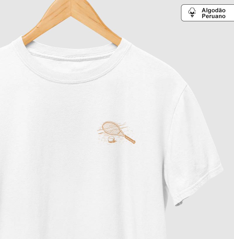 Raquete desenhada minimalista