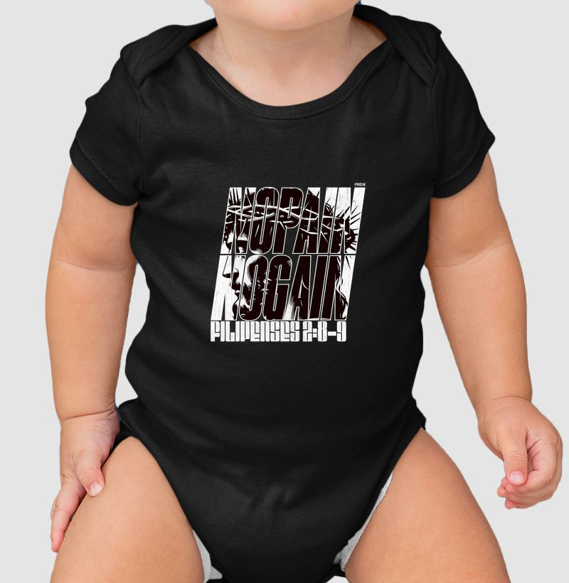 Body Infantil Bebê com Estampa - No Pain No Gain