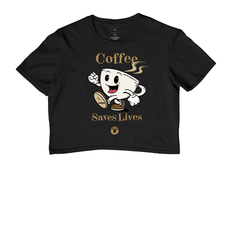 Camisa Café Coffee saves lives 