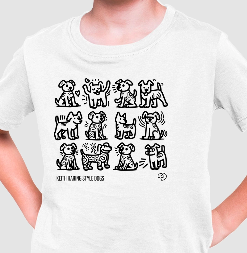 AUrte - Kaith Haring Style Dogs
