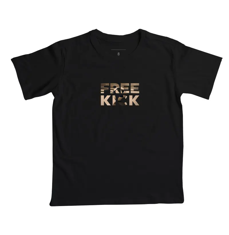 CAMISETA INFANTIL FREE KICK PRAIA BOLA - Camiseta Infantil