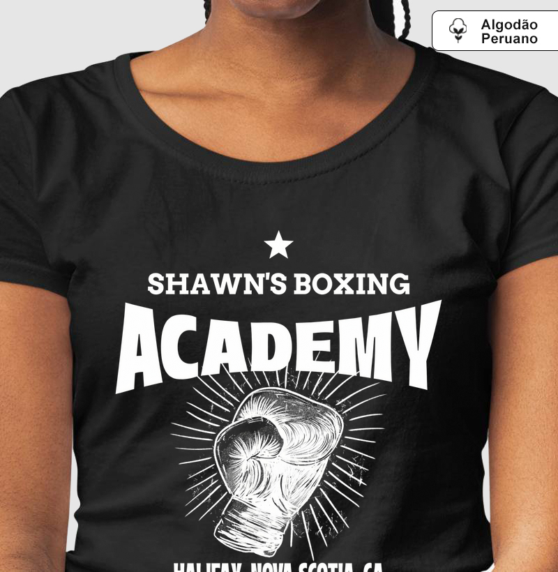 Shawn’s Boxing Academy estampa preta  (Amor Fati - GB Baldassari)