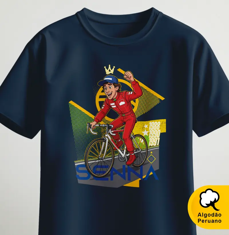 Senna pedalando