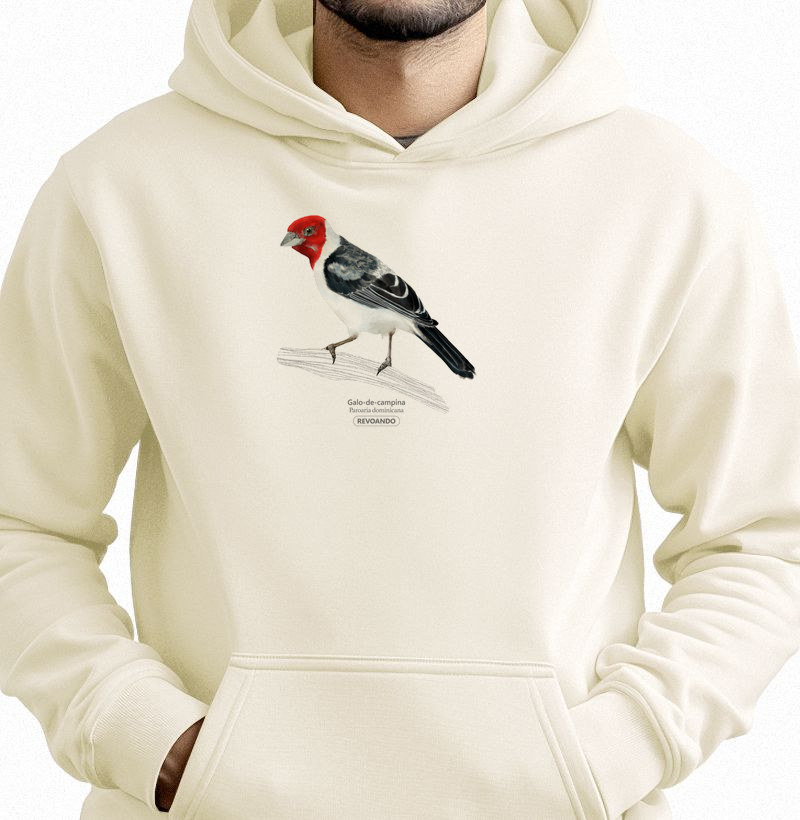 Aves do Brasil - Galo-de-campina - Moletom Hoodie