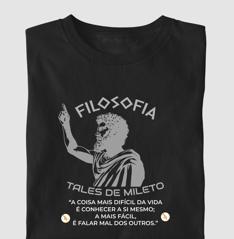 Camiseta Filosofia - Tales de Mileto