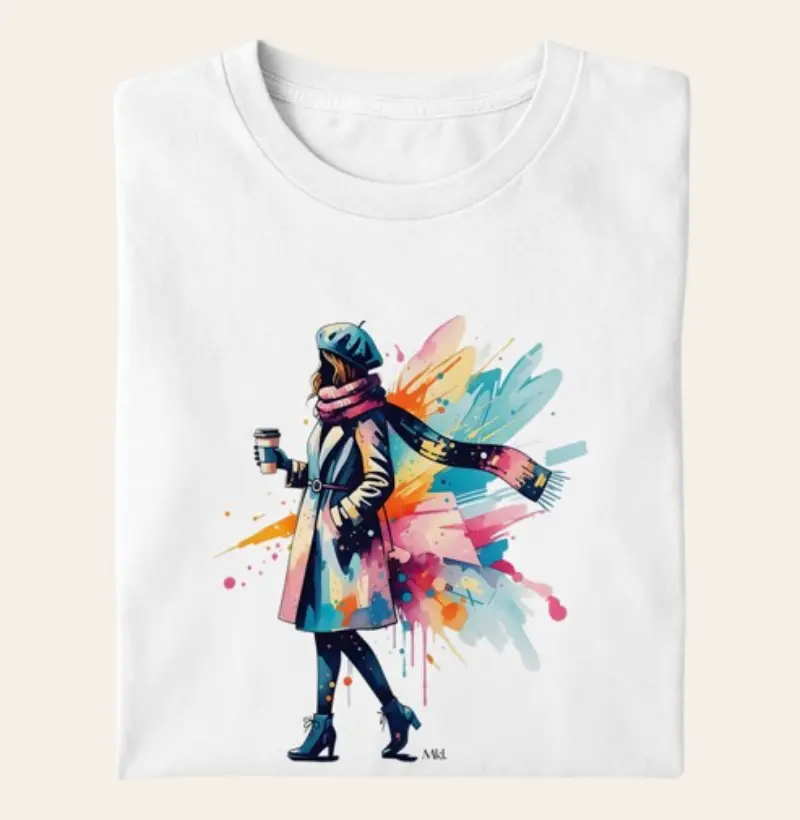 Camiseta Algodão Premium - Cores de Inverno 