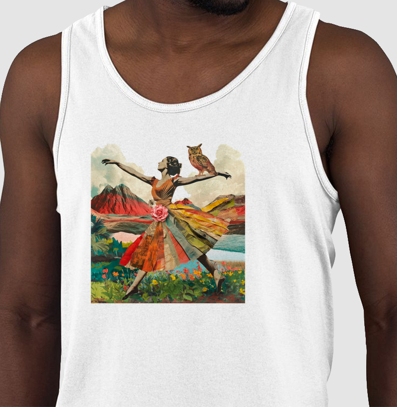 Colagens - Voo da moça - Regata