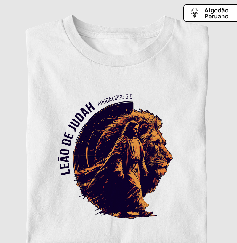 Jesus e o Leão - Algodão Peruano