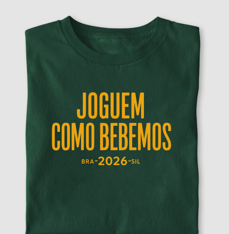 Camiseta Joguem como Bebemos