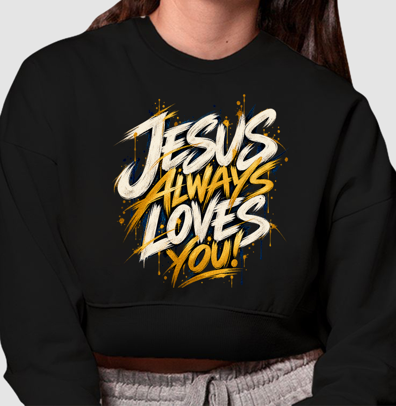 Yeshua Hamashiach - Cropped Moletom