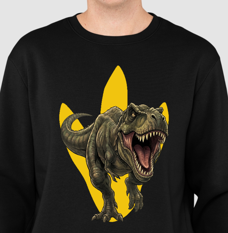 Blusa Dinossauro Suéter T-rex Furioso Algodão Premium Dinoloco