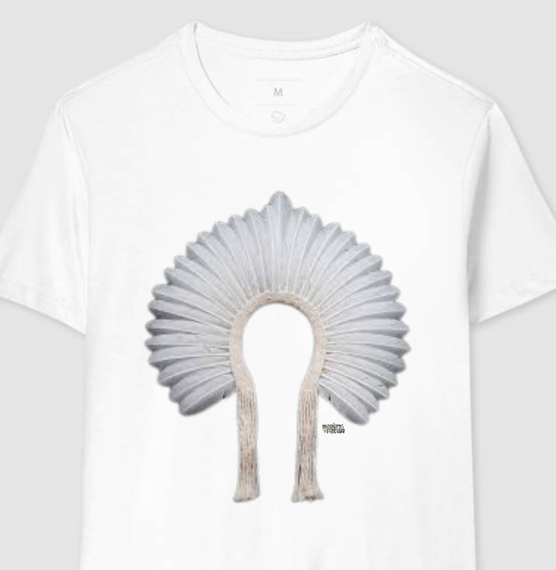 Cocar de Pena Branca Maria Patuá