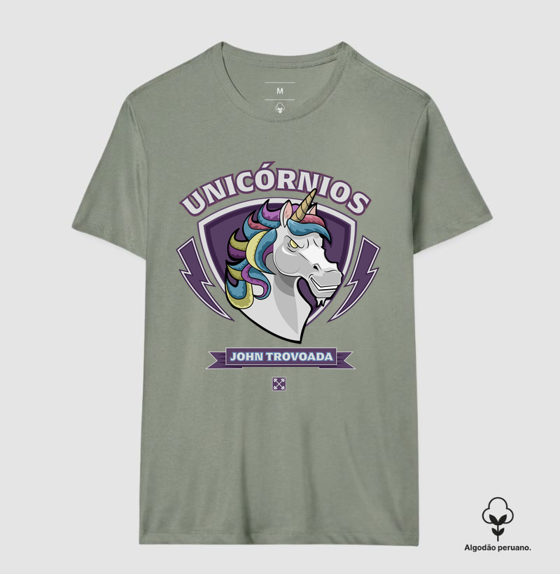 Unicórnios - Camiseta Algodão Peruano