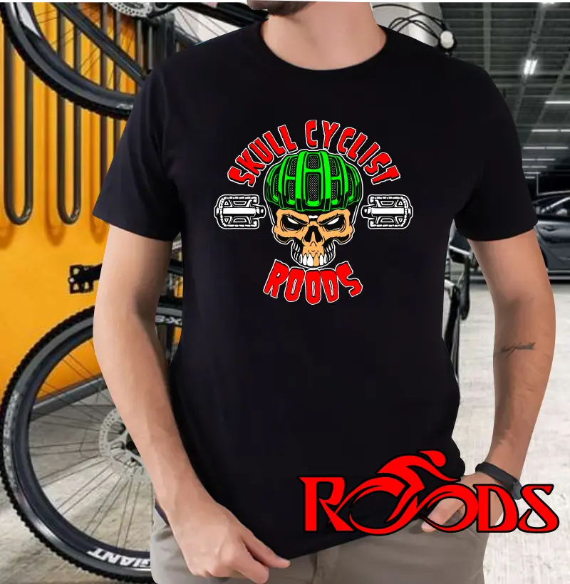 Camiseta Skull Cyclist Roods