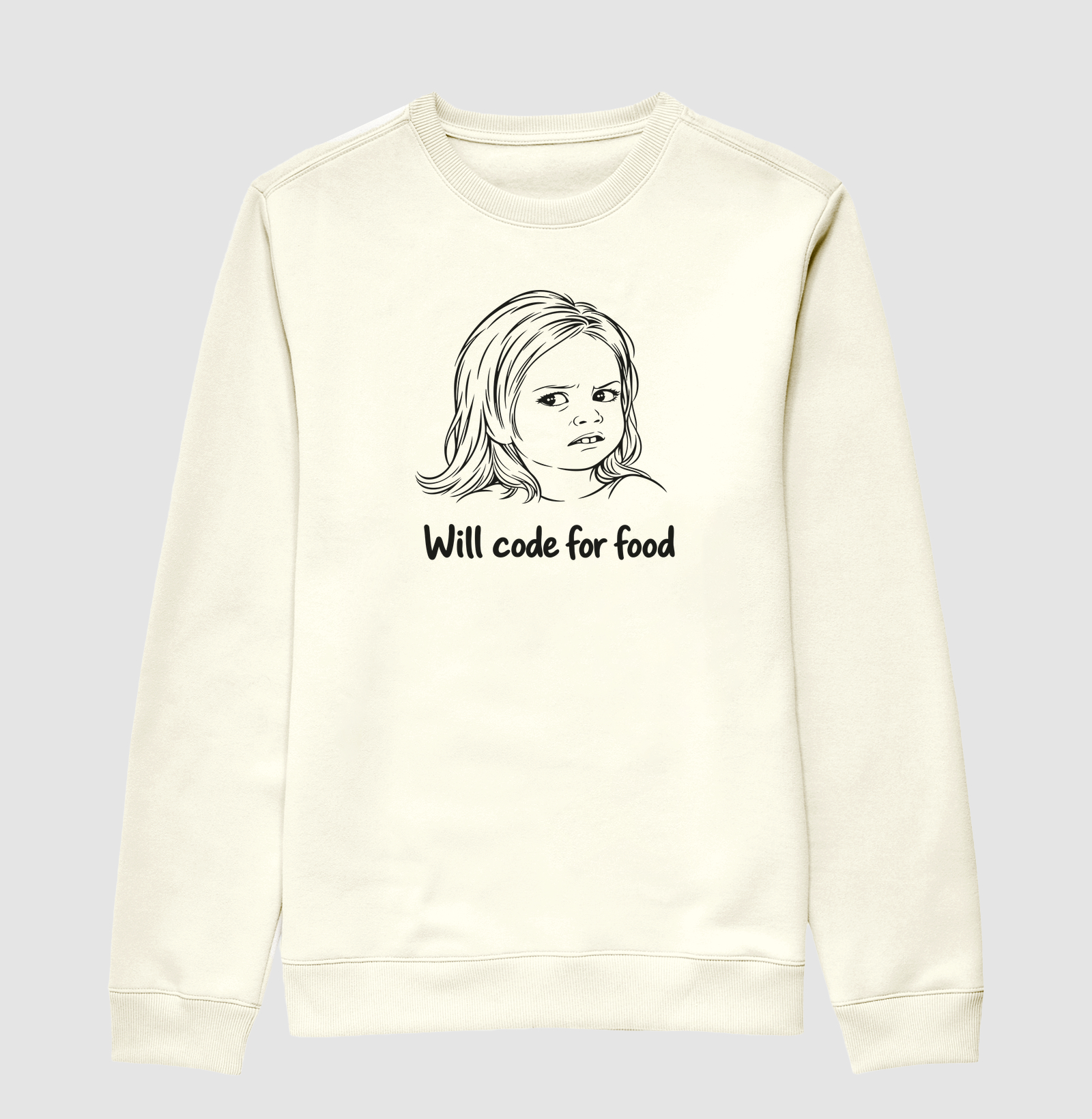 Will Code for Food | Programo por Comida - Suéter Moletom