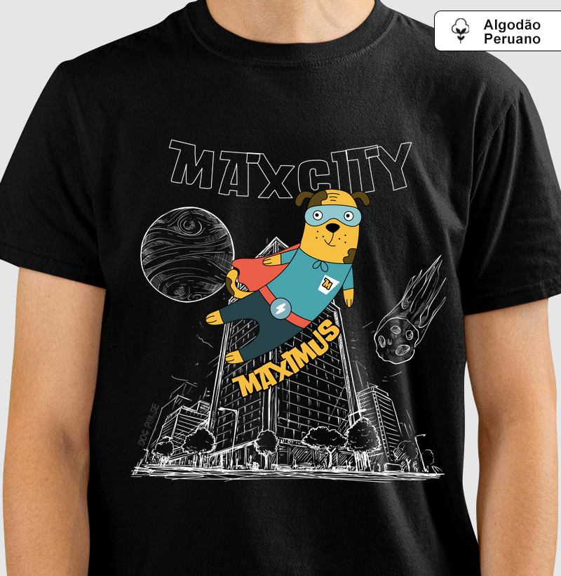 Camiseta Algodão Peruano Dog Pulse Maximus - Max City