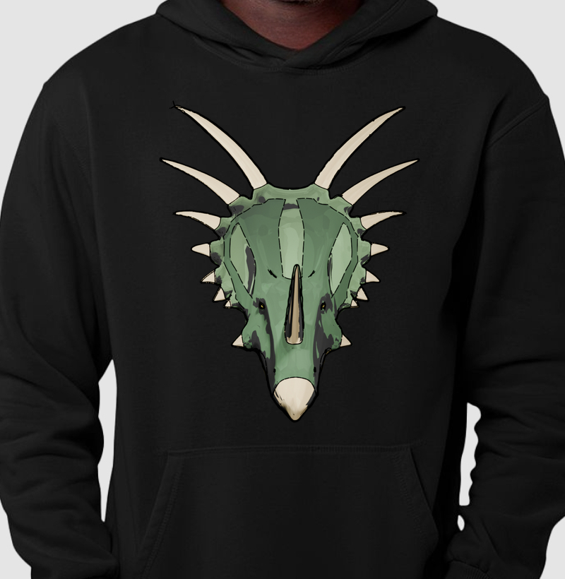 Blusa Dinossauro Moletom Estiracossauro Cabeçada Algodão Premium Dinoloco