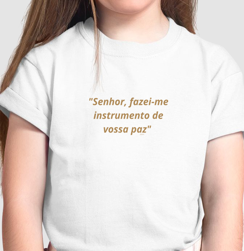 "Senhor, fazei-me instrumento de vossa paz" 