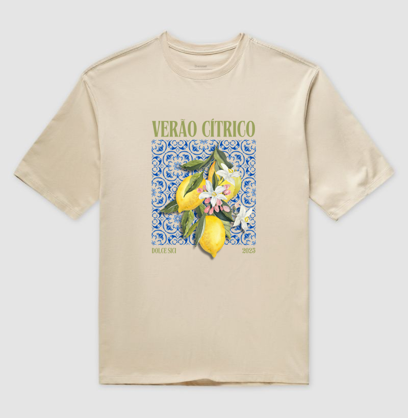 Camiseta Oversized Verão Cítrico