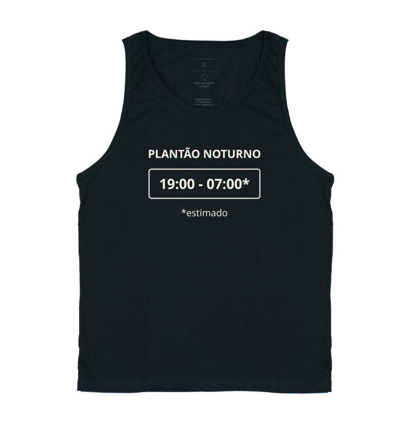 Plantão noturno teoricamente offwhite - Regata