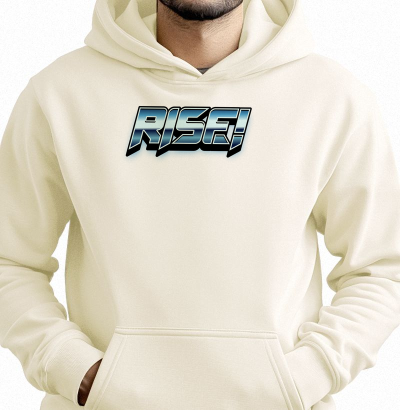 Hoodie Moletom Rise! Streetwear Básica Premium Unissex – Moda Urbana