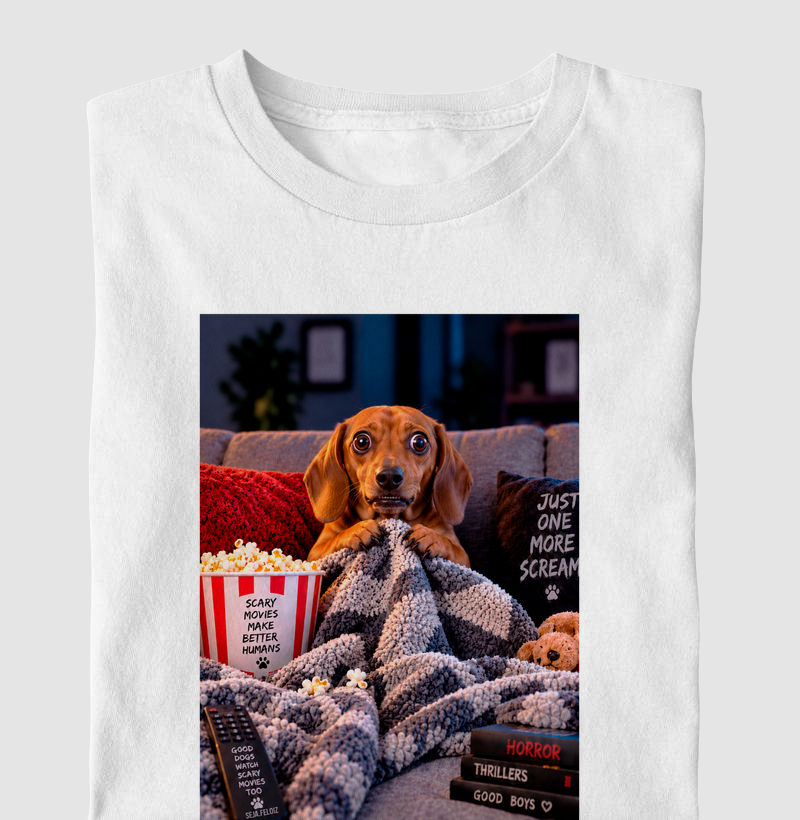 🍿👻 Scary Movie Night — Dachshund Edition 🐶🖤