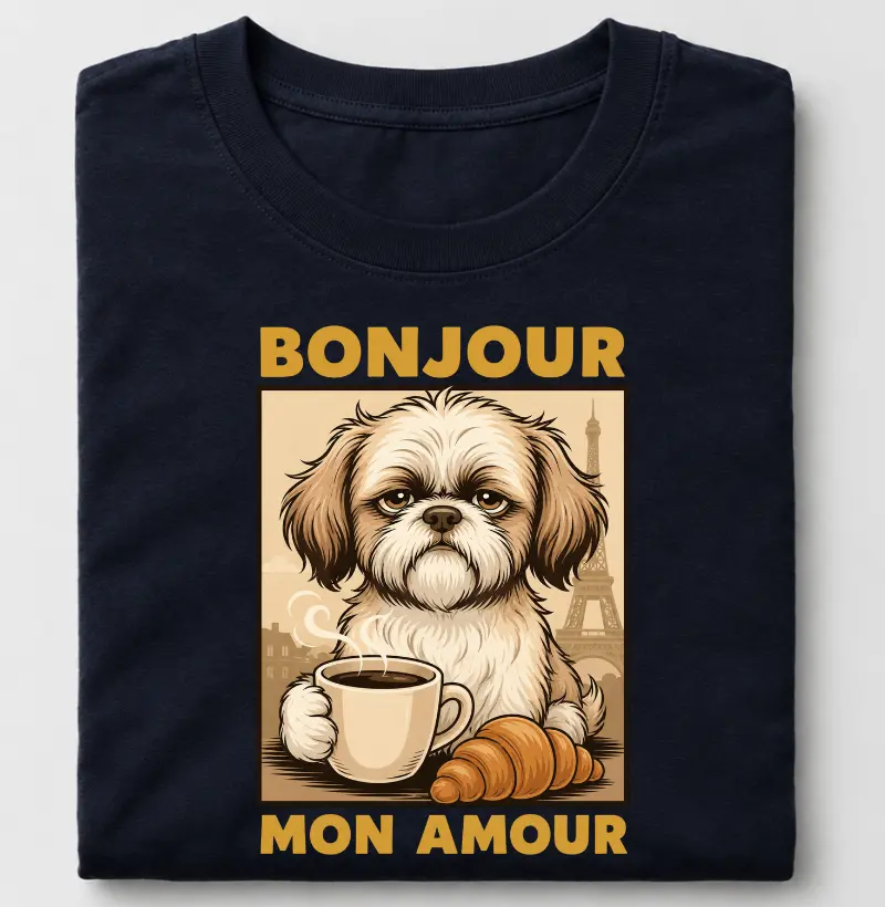 Bonjour mon amour - Camiseta