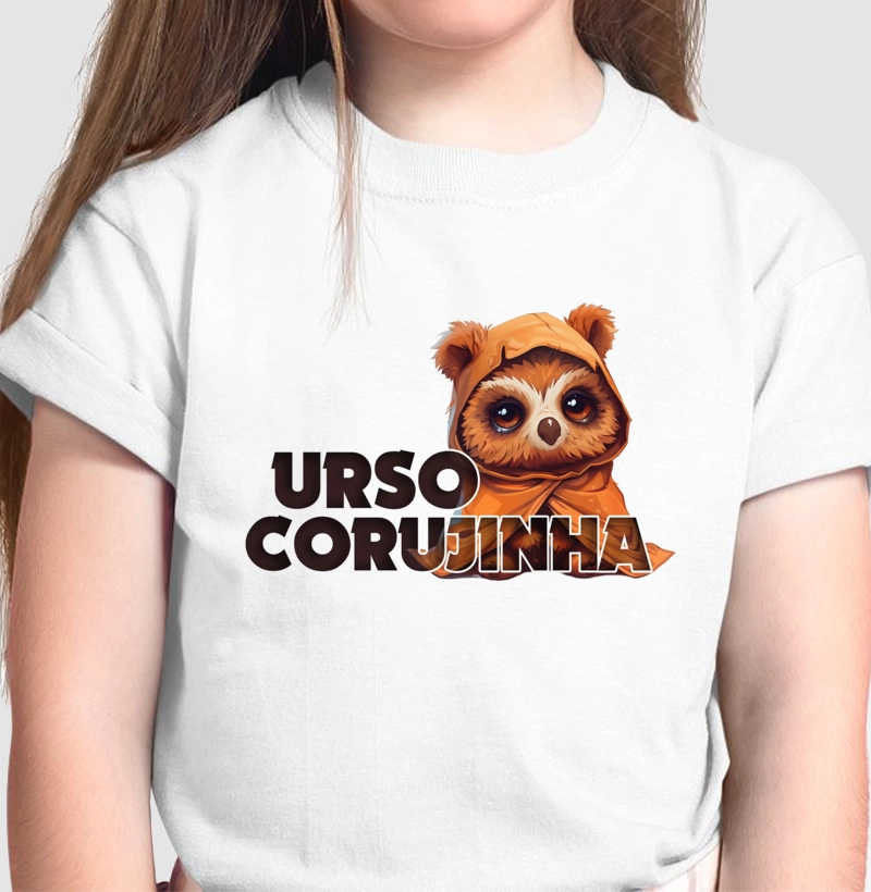 Tee Infantil - Urso-Corujinha