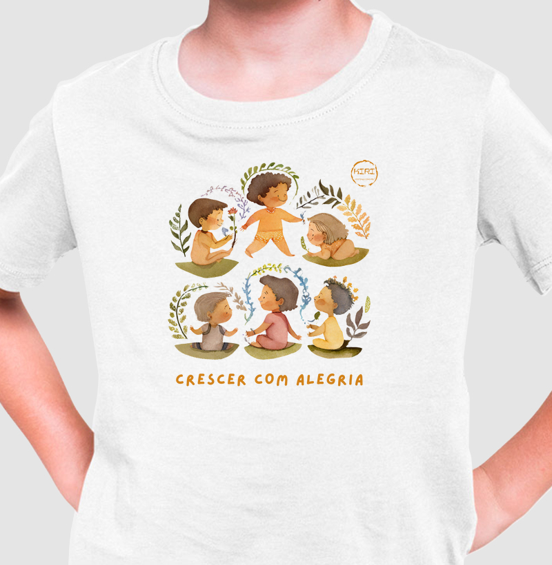 Camiseta Infantil KIRI - Crescer com Alegria