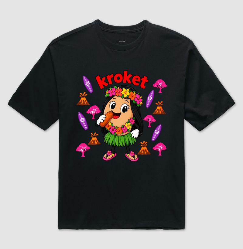 Egg Kroket - Havaí - Camiseta Oversized