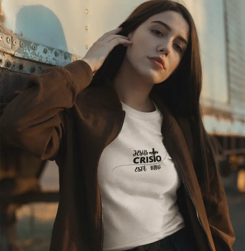 Feminina Jesus Cristo Está Vivo Cores