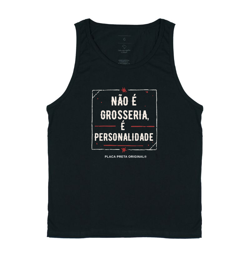 Placa Preta | Original de Fábrica | Não é Grosseria