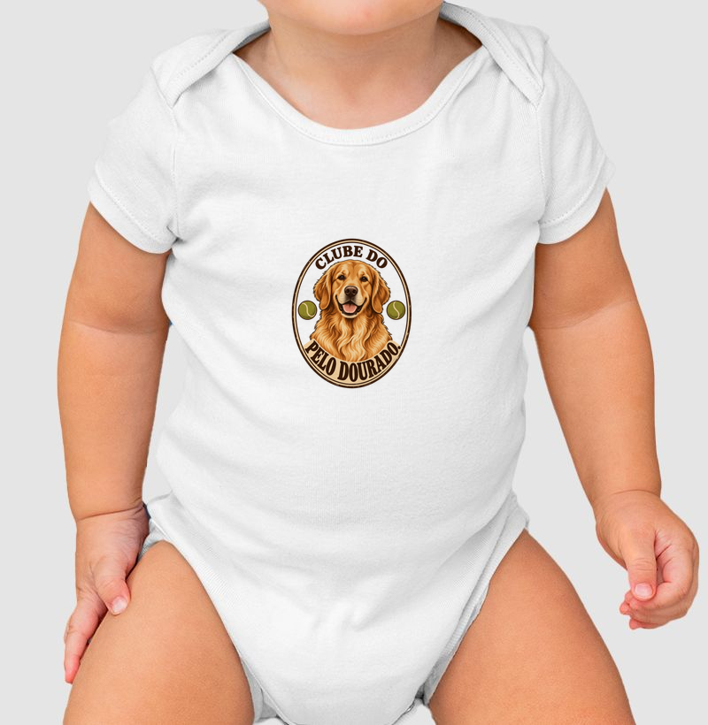 Clube do Pelo Dourado. - Body Infantil