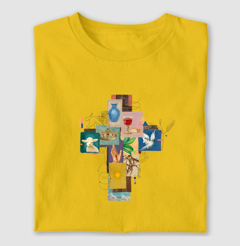 Camiseta Cruz Com Elementos