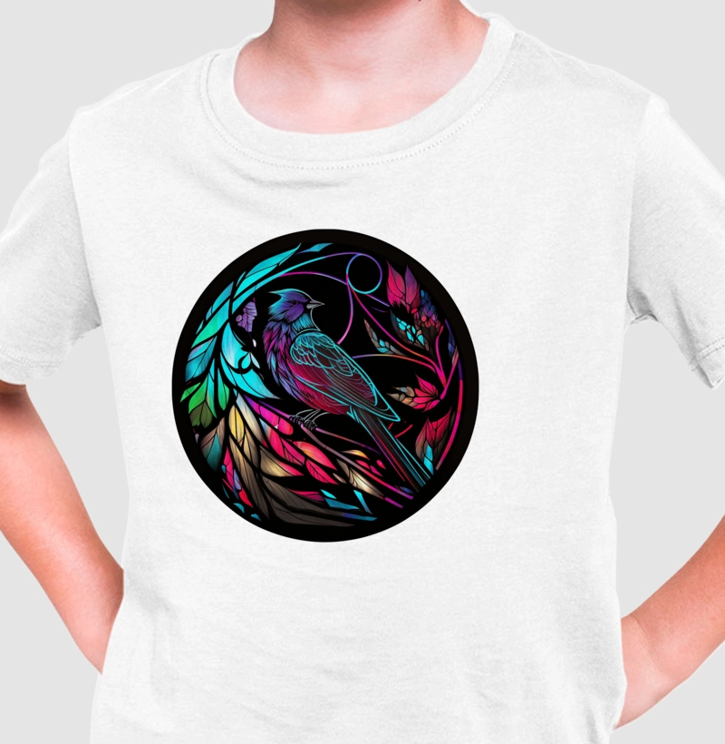 Bird Stained Glass Style - Mini
