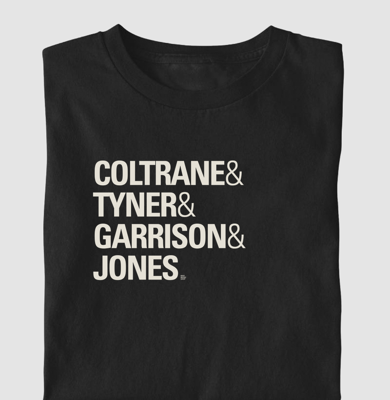 Coltrane & Tyner & Garrison & Jones - Camiseta