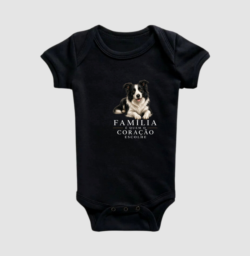 Border Collie - Família - Body Infantil