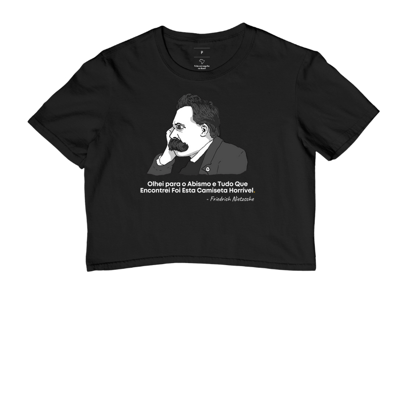 Nietzsche - Olhei para o Abismo e Encontrei Esta Camiseta Horrível