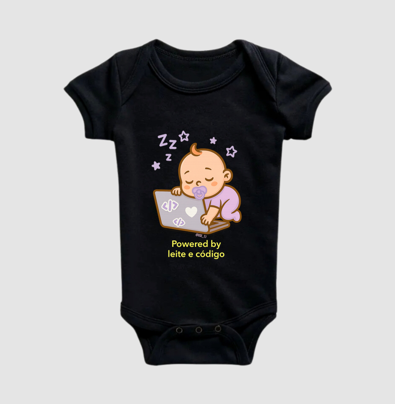 "Powered by leite e código" T.I