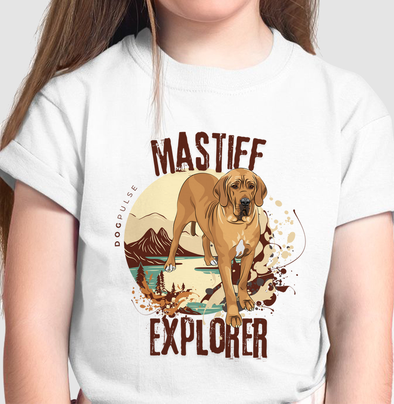 Camiseta Infantil Dog Pulse Mastiff Explorer – Bold Strength