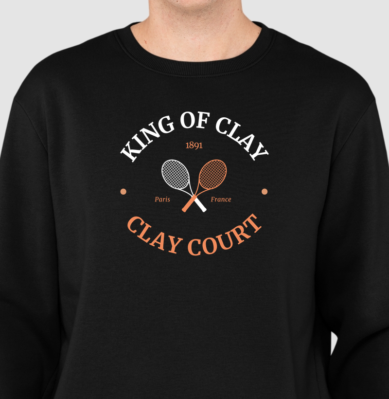 Clay court -  King of Clay - Saibro - Moletom