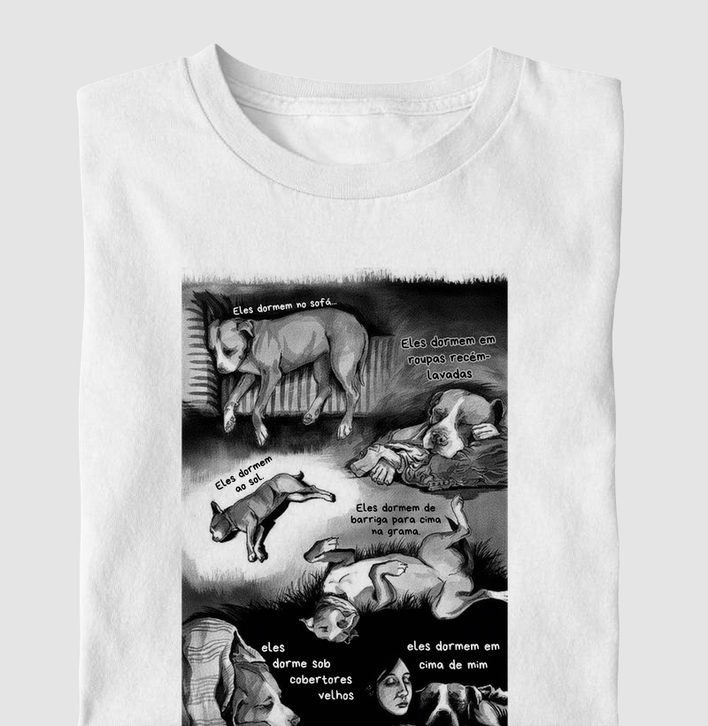 Eles dormem no sofá...Eles dormem em roupas recém-lavadas, Eles dormem ao sol. Eles dormem de barriga para cima na grama. Eles dormem sob cobertores velhos. Eles dormem em cima de mim