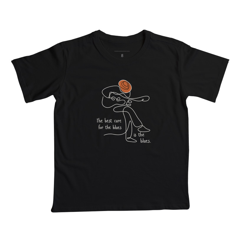 O Blues é a Cura (Guitarra/Violão) - Camiseta Infantil