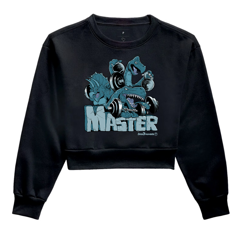 Cropped Moletom Master Dinossauro
