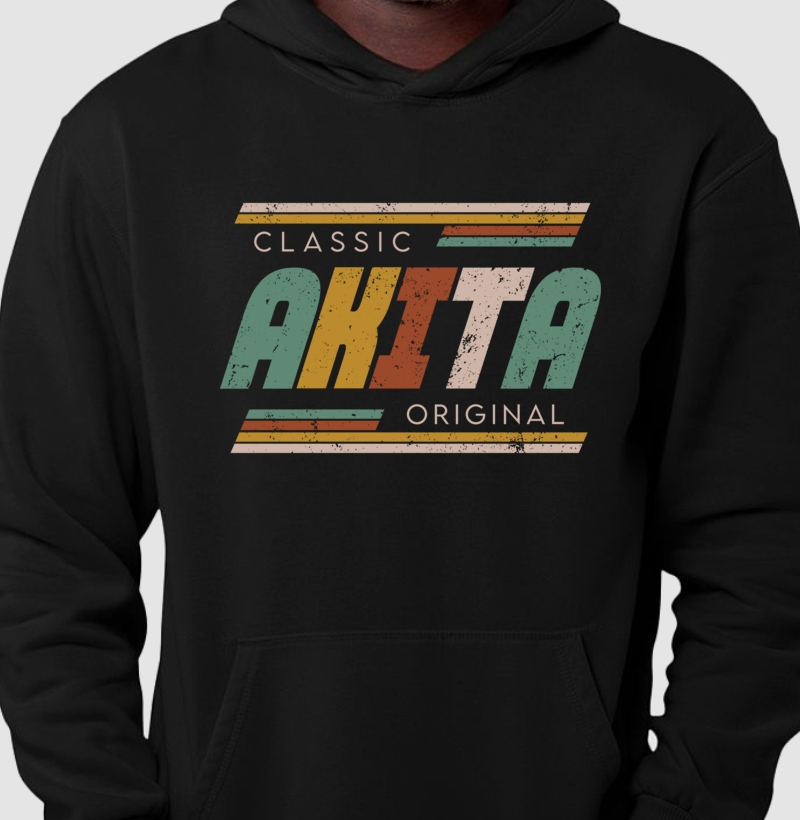 Hoodie Moletom Akita Vintage