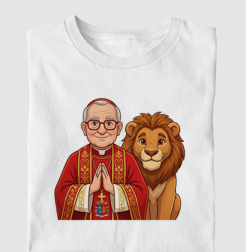Camiseta Infantil Papa Leão