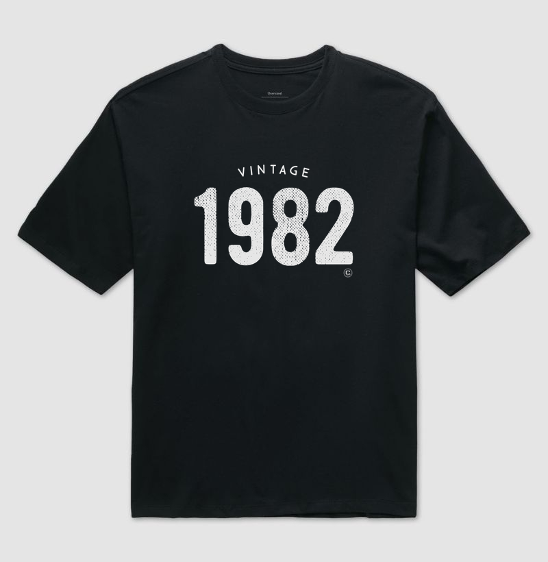 Vintade ano 1982 Oversized 